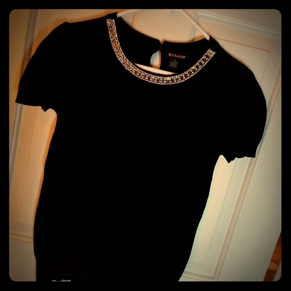 Black Sweater-like Blouse